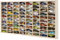 DECOCRAFT For Hot Wheels 1/64 Scale Diecast Display Case Matchbox Storage Cabinet Shelf Rack for 80 Hot Wheels