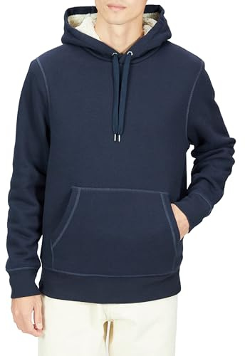 Amazon Essentials Men's Sherpa-Lined Fleece Pullover Hoodie