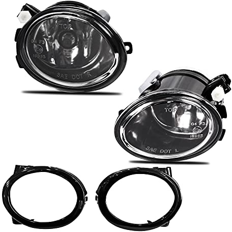 WISGOL - Faros antiniebla para BMW 3 Serie (HB/SDN/WGN) (E46) (E46) 2001-2005/3 Series (CPE/CONV) (E46) 2001-2006/5 Series (E39) 2001-2004. (Lentille claire)