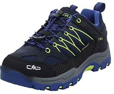 CMP Kids Rigel Low Trekking Shoes Wp Unisex Kinder Trekking-Schuhe, Blau B Blue Electric, 28 EU