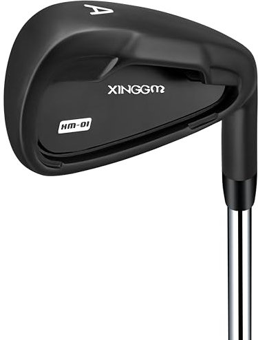 XM-01 Einzelne Golf-Eisen oder Golf-Eisen Set - Premium Herren Golfschlägereisen mit Stahlschaft für Rechtshänder Golfer Stiff Flex (#AW Iron Single, Right)