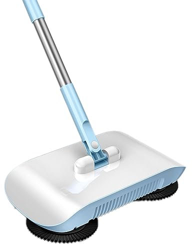 KHZen Dispositivo Limpieza Doméstico Serveadora Empujada A Mano 2 En 1 Receptáculo Trapeador Escobas Tipo Piso Empuje Mano