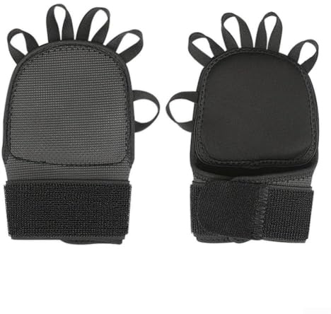 Empuñaduras de mano con material de mezcla de neopreno y poliéster para dominadas de peso muerto y levantamiento que proporcionan un ajuste seguro y protección de muñeca