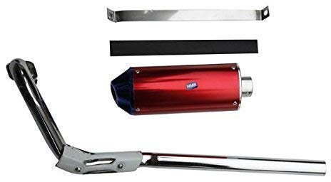 HMParts Moto de Cross Pit Bike Performance Aluminio Sistema de Escape Sistema de Escape