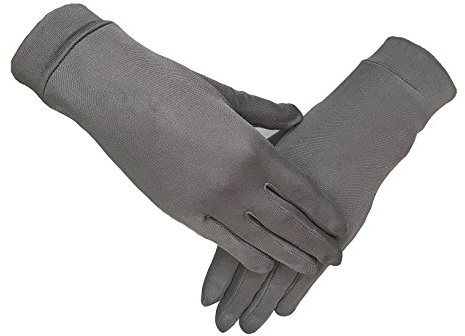 Lsharon Gants en soie Mulberry avec doublure thermique Pour ski, cyclisme