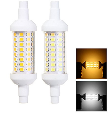 MASUNN 6W R7s 2835 SMD no Regulable luz de inundación LED sustituye lámpara halógena cerámica Alta Brillante AC220-265V - Blanco cálido