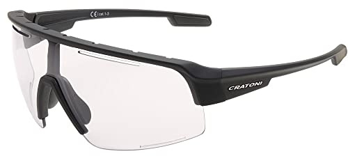 Cratoni C-Matic NXT Photochromic Fahrradbrille Sportbrille Sonnenbrille (schwarz-klar)