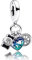 Rimgoris 925 Sterling Silver Charm for Women Bracelets Necklace Travel Camera Compass Dangle Charm Gift