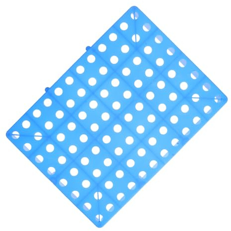 TEHAUX Paleta de Suelo de Plástico 40x30x5 Cm con Almohadilla de Almacenamiento Transpirable para Uso en Plataformas de Almacenamiento y Cámaras Frigoríficas