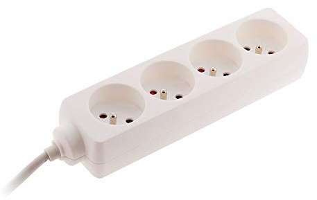 Bloc multiprise 4 Prises 2P+T 16A Blanc - Zenitech