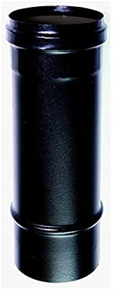 Rauchrohr 0,5 m DN 100 schwarzer Emaille 600 Grad Ofen Holzpellets CE in Italien hergestellt