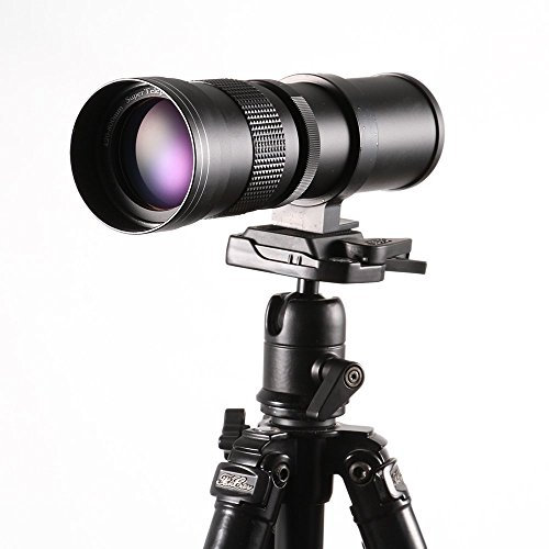 Hersmay 420-800mm f/8.3-16 Super Tele Zoom Objektiv Teleobjektiv Zoomobjektiv Vario-Objektiv Lens für Sony E Mount Objektiv A9 A7III A7 A7S A7C A6500 A6400 A6000 A 5100 A5000 Nex Kamera, Telezoom, Schwarz