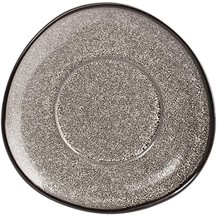 Olympia Mineral Triangular Cappuccino Saucer Grey Stone 150mm with New Features