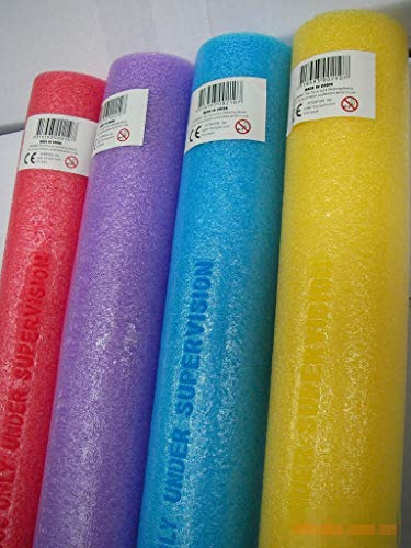 davidamy's gift Big Pool Noodles Swimming Pool Aid Fill Center No Hole- Random Color, Pack of 2pcs (58 x 2.5inch (150 x 6.5cm))