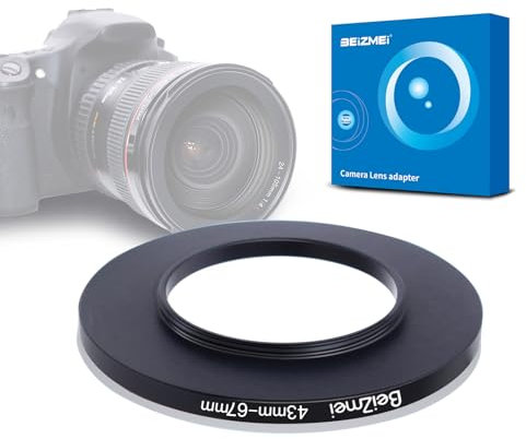 Filtre Adaptateur de 43 mm à 67 mm Compatible avec Tous Les objectifs de 43 mm à 67 mm UV,ND, CPL,Filtre, 43 mm lentille to 67 mm Appareil Photo Filtre (43-67 mm)