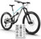 unleazhed Bike Protection BP01 S Frame dawai Black MATT |Rahmenschutzfolie für Mountainbikes | Made in Germany | 10 -teiliges Rahmenschutz-Set | extrem reißfest