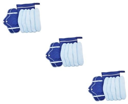 FRCOLOR Uds Esterilla Sanitaria Reutilizable Almohadilla Menstrual De Tela Servilleta Sanitaria De Algodón Panty Menstrual Almohadillas Menstruales Reutilizables Higiene Paño