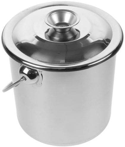 VANZACK Bidone Per Il Latte In Acciaio Inossidabile Secchio Per Vino Da 25 L Bidone Per Il Latte Resistente Caraffa Contenitore Per Tè Con Coperchio Sigillato Per Conservare Liquidi Di