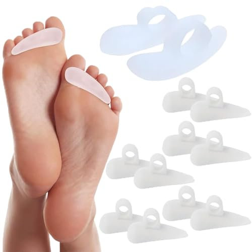 CYXZMYA 6 Paar Hammerzehenpolster Korrektoren,Silikonzehe Gewellt Korrektor,Gewellt Korrektor,Silikon Zehenspreizer,Korrektur Hallux Valgus,Hallux Valgus Polster for Men and Women