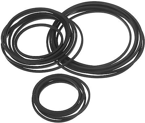 Kisangel 40piezas Correas De para Grabadoras De Casete De Cintas De Goma y Flexibles Compatible con Reproductores De Casete y DVD De Grosor