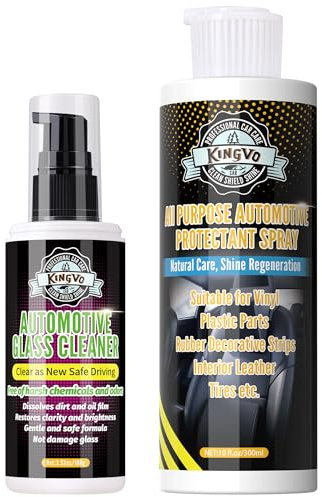 Kingvo Car Leather Conditioner and Car Window Cleaner, Leather Protector Care for Couch Auto Seats,Shower Glass Windshield Washer Fluid Window Tool
