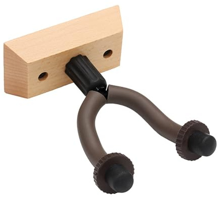 Gitarrhängare för väggmontering, Väggmonterad gitarrhängare i trä, väggkrok for gitarr, ukulele, violin, kalebass, hängande ställ for gitarrer