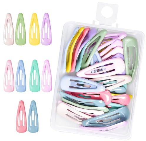 30-Pack Assorted Pastel Hair Clips for Babies & Toddlers – Soft, Secure Hold for Everyday Styling and Special Events