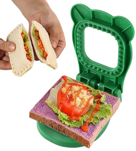 Cortador de pan sellador de sándwiches, cortadores de sándwich para almuerzo de niños, máquina sin costra, accesorios de almuerzo para niños, moldes para sándwiches, cortador de galletas, panqueques