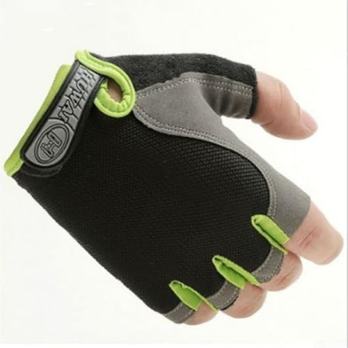 Guantes de ciclismo de medio dedo para hombres y mujeres, guantes de bicicleta de verano de malla transpirable con absorción de impactos, palma antideslizante para bicicleta de montaña, correr