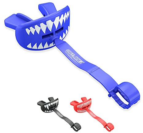 SAFEJAWZ Lip Protector Adulti e Junior per boxe, basket, lacrosse, calcio, MMA, arti marziali, hockey e tutti gli sport di contatto (Shark)