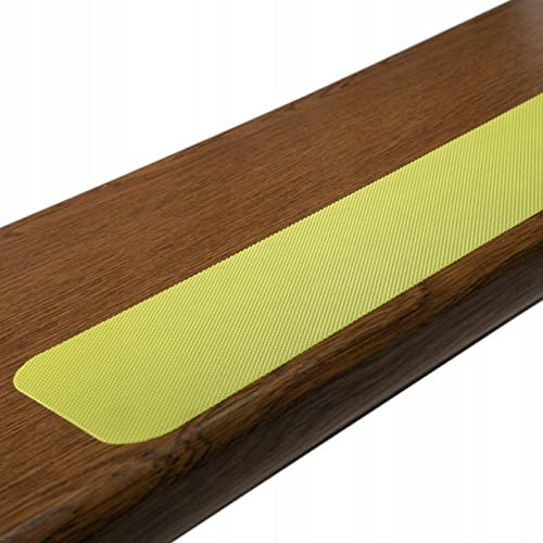 Pegatinas antideslizantes para escalones, bañeras, duchas, escaleras, barcos, piscinas, 61 x 10 cm, 15 unidades, color verde