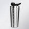 ROCKY&CHAO Protein Shaker Bottle- 900ML Shaker for Protein Shakes, BAP Free|Leak-proof Lid|Handle Design, Metal Protein Shaker with Mix Ball - Ideal Fitness Shaker Bottle for Men&Women (Silver)