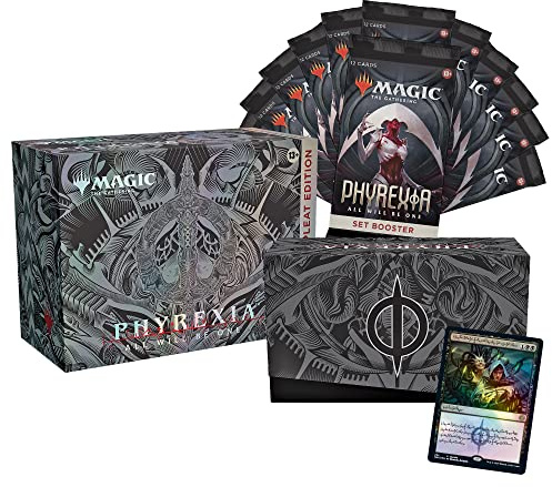 Magic The Gathering Phyrexia: All Will Be One Bundle: Compleat Edition - 1 Compleat Edition Booster, 12 Set Boosters, & Exclusive Accessories (Englische Version)