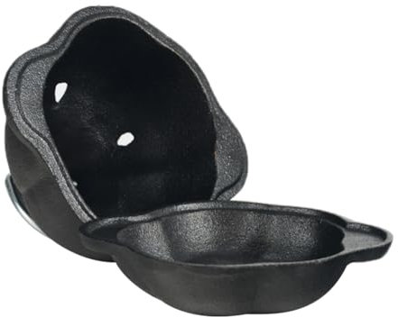 Hxhsgmeh Pre-Seasoned Cast Iron Dutch Oven Pot,Garlic Roaster Potato Breader for Your Kitchen Oven or Outdoor Grill Ramen Pot