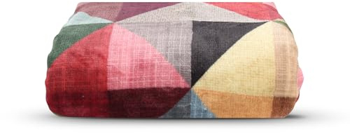 Bestlivings Wohndecke 150x200cm Design Cubus, Kuscheldecke für Wohnzimmer, hochwertiges Cashmere-Feeling, antistatischer Sofaüberwurf pflegeleicht