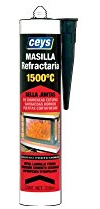 Ceys - Masilla Refractaria - Sella juntas de alta temperatura - Calidad profesional - 310 ML, El embalaje puede variar