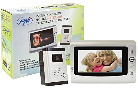 Interphone Vidéo PNI DF-926 avec 1 moniteur, écran LCD 7 pouces, sortie pour serrures