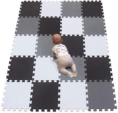 YIMINYUER® 20 Tiles (30cm×30cm×1cm Each Tile) Baby Soft Puzzle Play Mats, Kids Thick EVA Foam Floor, Toddlers & Children's Soft Interlocking Mat R01R04R12G301020