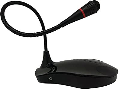 Empire Microfono da tavolo USB DESK-150, collo flessibile e capsula con ricezione di 180°