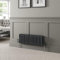 DuraTherm® 300 x 830mm Anthracite Grey Traditional Horizontal Designer Radiator Triple Column Colosseum Cast Iron Style Central Heating Panel Radiators Rad