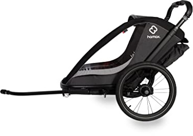 Hamax Cocoon Child Bike Trailer: Grey/Black Single