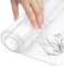 WOLTU Mantel Transparente de PVC 1 mm, Lámina Brillante Protectora para Mesa, Impermeable y Lavable, Resistente al Calor y Antimanchas, Rectangular 80x120cm
