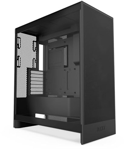 NZXT H7 Flow | Mid-Tower ATX Airflow Case | Supports 3 x 120mm Fans in Bottom for Direct GPU Cooling | Includes 3 x 120mm Front Fans | 420mm Front Radiator Support | Cable Management | Black