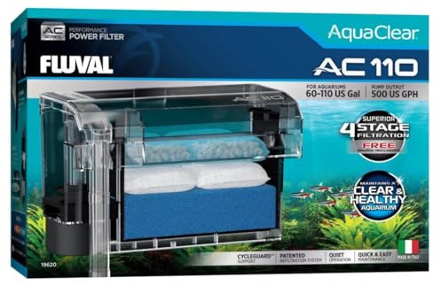 Filtro de Mochila para Acuario Fluval AquaClear AC110, 1890 lph