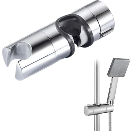 Noaxylic Soporte de Ducha, Universal Sujeta Alcachofa Shower, Soporte para Alcachofa de Ducha Ajustable, para 16-28 mm Barra de Shower, Adecuado para Baño la Barra de Ducharse, Accesorios Ducharse