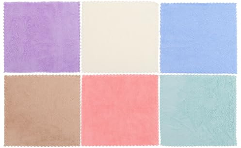 BESPORTBLE Lot de 6 Serviettes Polaire Corail Absorbantes pour Petits Animaux, Couvertures Douces pour Cages de Cobayes et Hamsters, Tapis de Litière Confortable et Multi-Usage pour Cages