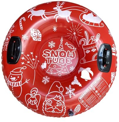 Fiocias Tubo de Nieve Inflable, Regalo, Juguete de Nieve, Trineo de Nieve para Niños, Trineo Inflable
