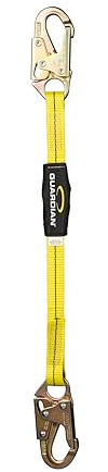 Guardian Fall Protection 01255 3-Foot Single Leg Non-Shock Absorbing Lanyard