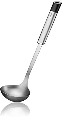 GEFU 29211 Schöpflöffel PRIMELINE, Suppenschöpfer, aus hochwertigem Edelstahl, Füllmenge 100 ml, spülmaschinengeeignet, 34,5cm