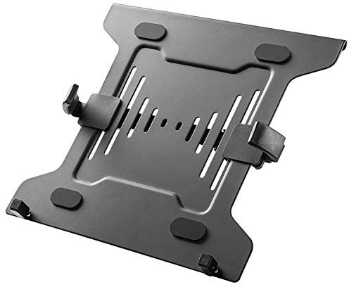 Mount Plus MP-NBH-2 Laptop Tray for Monitor Arms and Stands - Fits 75 x 75 and 100 x 100 mm VESA Mount Holes - Fully Secures Laptop